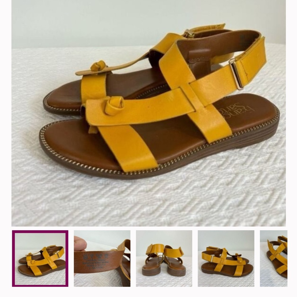 Franco Sarto yellow Leather Strap